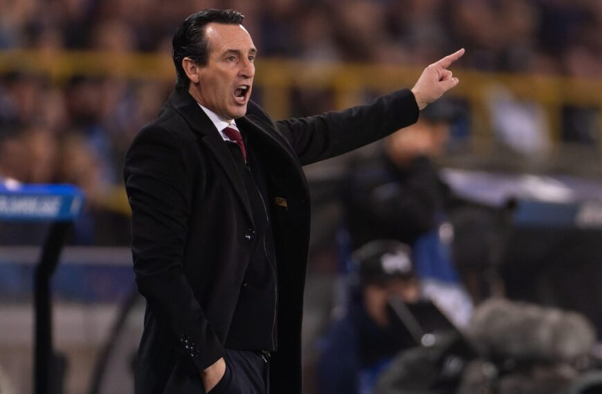 Unai Emery of Aston Villa