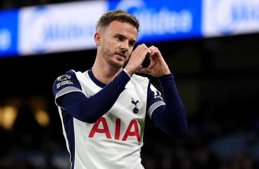 Manchester City 0-4 Tottenham: Maddison leads Spurs surge as City slump to fifth straight defeat