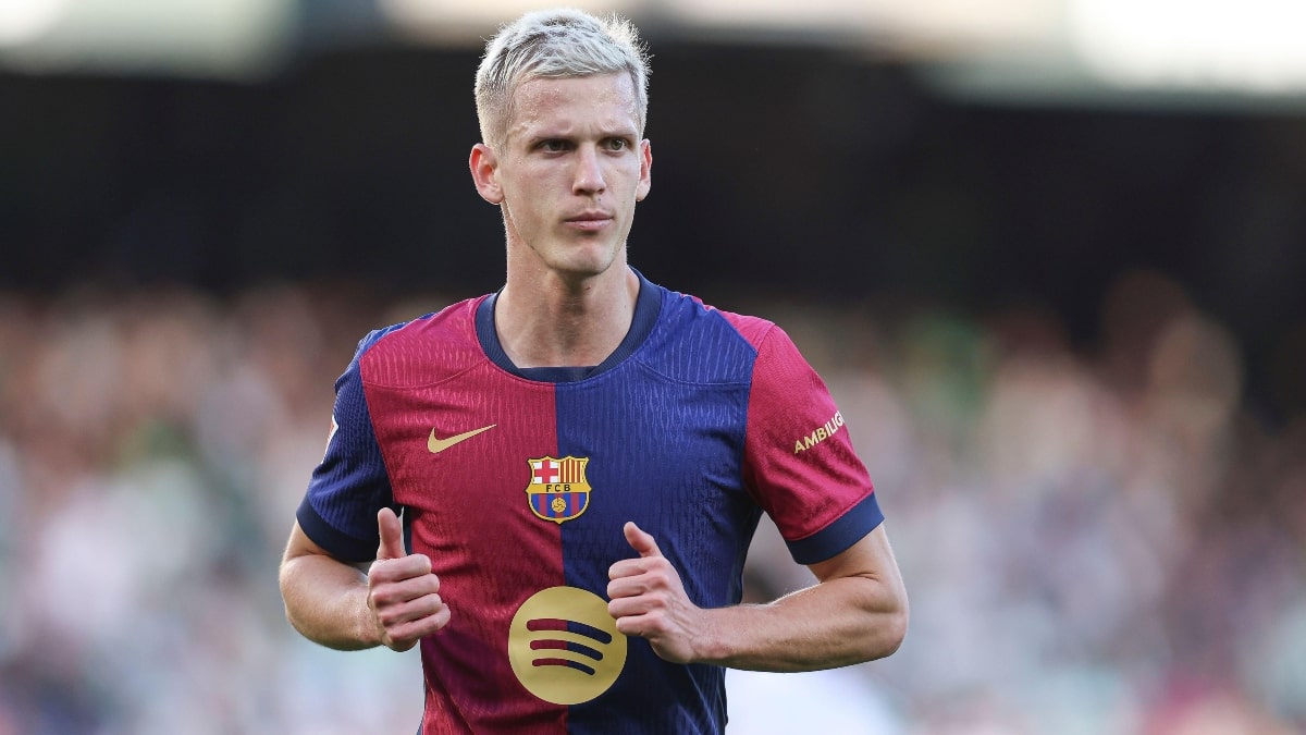 Dani Olmo of Barcelona