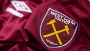 The West Ham United Football Club shirt, badge and logo