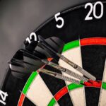 A photo of a darts board