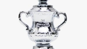 A photo of the English FA Cup trophy