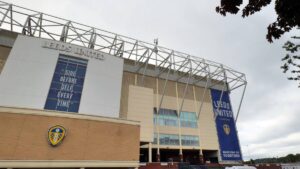 The Elland Road stadium of Leeds United Football Club