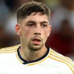 Federico Valverde playing football for Real Madrid