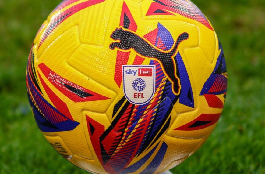 A photo of the English Football League EFL ball