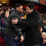 Mikel Arteta and Ruben Amorim