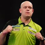 Michael van Gerwen at the World Darts Championship