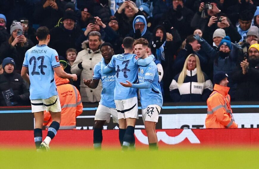 Manchester City 8-0 Salford City: McAtee hattrick helps ruthless City march into Fourth Round