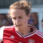 Netherlands international Vivianne Miedema playing football for Arsenal