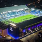 The Goodison Park home stadium of Everton Football Club