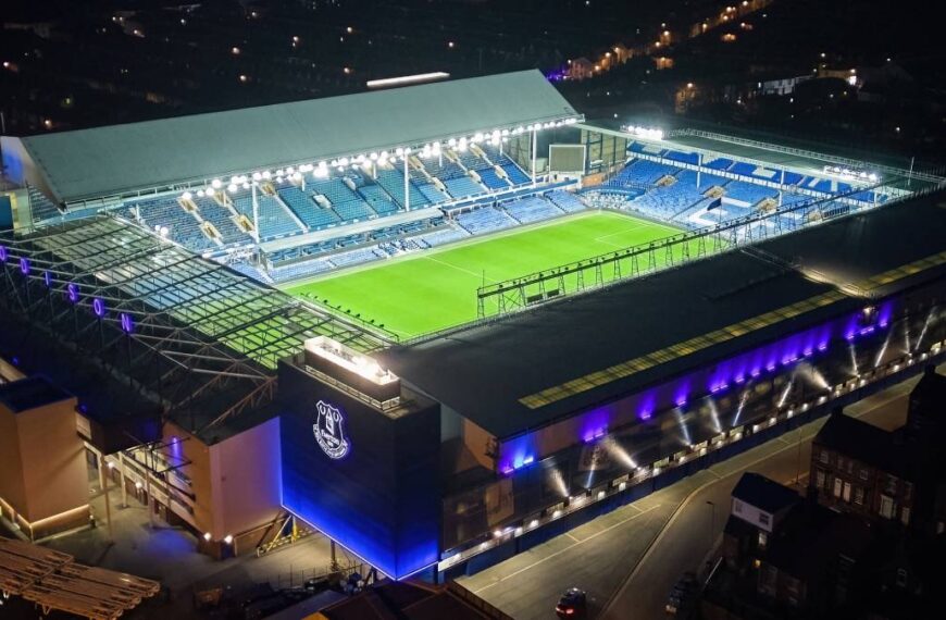 The Goodison Park home stadium of Everton Football Club