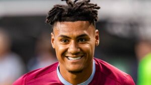 England international Ollie Watkins playing for Aston Villa Football Club