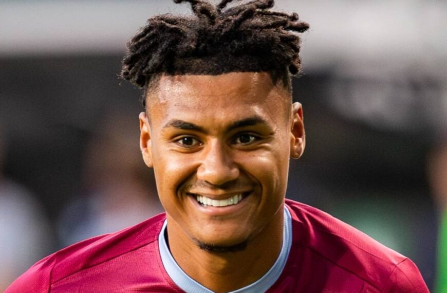 England international Ollie Watkins playing for Aston Villa Football Club